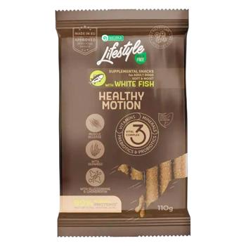 Ласощі для собак Nature's Protection Lifestyle Healthy Motion 110 г - біла риба - купити, ціни на MasterZoo - фото 1