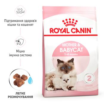 Корм сухий Royal Canin Mother & Babycat з домашньою птицею для кошенят, вагітних та годуючих кішок 400г - купити, ціни на MasterZoo - фото 2