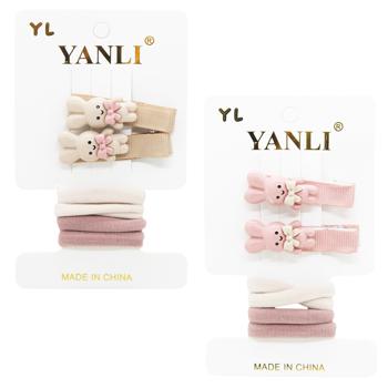 Hair Clips and Elastic Bands 6pcs 3727-6 - buy, prices for COSMOS - photo 1