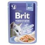 Корм влажный Brit Premium с филе лосося для взрослых кошек 85г