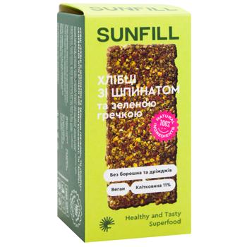 Хлебцы Sunfill со шпинатом и зеленой гречкой 91г - купить, цены на - фото 3