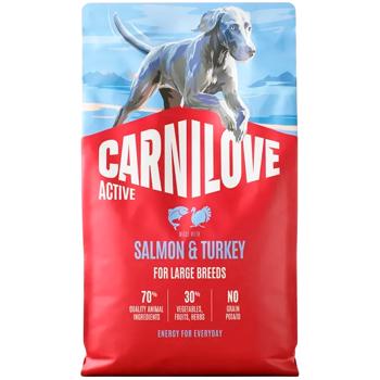 Корм сухий Carnilove Active з лососем та індичкою для собак великих порід 4кг - купити, ціни на MasterZoo - фото 1
