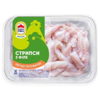 Nasha Riaba Chilled Chicken Fillet Strips 500g - buy, prices for MasterZoo - photo 1