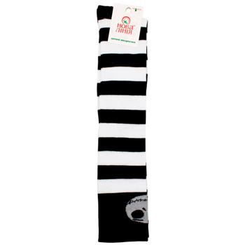Nova Liniya Striped Skull Black White Kid's Golf Socks s.18-20/22-24