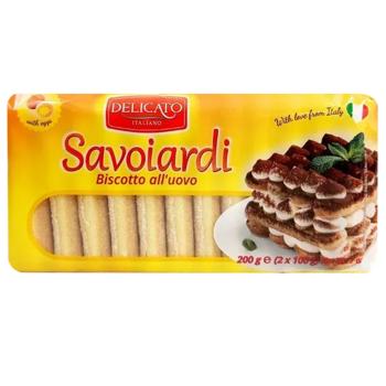 Печиво Delicato Italiano Савоярді 200г - купити, ціни на Чудо Маркет - фото 1