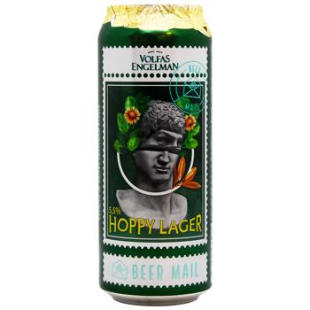 Пиво Volfas Engelman Hoppy Lager светлое 5,5% 0,5л - купить, цены на Чудо Маркет - фото 2