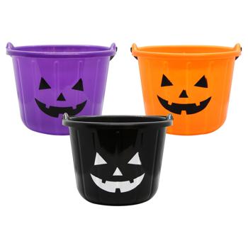 Bucket Pumpkin Decor 16.5*22cm in Assortment - buy, prices for ULTRAMARKET - photo 1