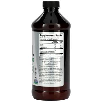 Масло МСТ, (MCT Oil), Now Foods, 473 мл - купити, ціни на Біотус - фото 2