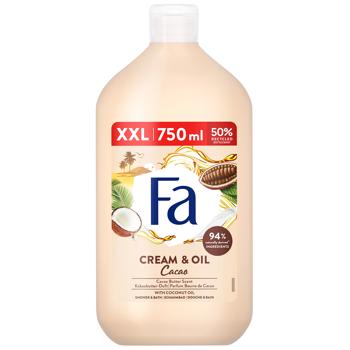 Fa Cream & Oil Shower Gel with Coconut Oil and Cocoa Aroma 750ml