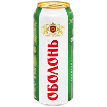 Пиво Оболонь світле 4,5% 0,5л - купити, ціни на Cупермаркет "Харків" - фото 1