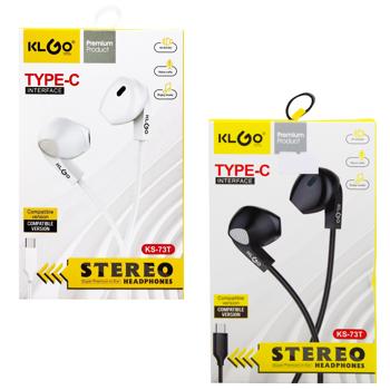 Наушники TYPE-C 1,2м KS-73T-17488-12 - купить, цены на Таврия В - фото 1