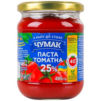 Chumak Tomato Paste 25% 485g - buy, prices for Chudo Market - photo 1