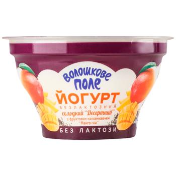 Йогурт Волошкове Поле Десертний Манго-чіа без лактози 2,8% 140г - купити, ціни на Чудо Маркет - фото 1