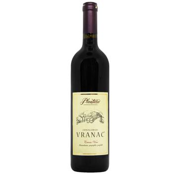 Вино Plantaze Vranac червоне сухе 13,5% 0,75л