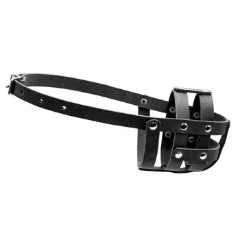 Collar №0 Soft Leather Muzzle 25cm/6cm - buy, prices for MasterZoo - photo 1