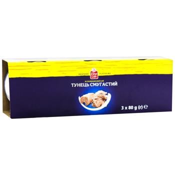 Fine Life Striped Tuna Slices in Sunflower Oil 80g x 3pcs - buy, prices for - photo 3