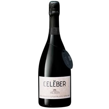 Вино ігристе Dal Bello Celeber Asolo Prosecco Superiore біле брют 11,5% 0,75л