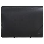 Папка Norma пластикова А4 на резинках чорна