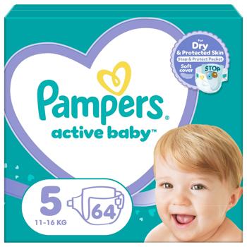 Pampers Active Baby Junior Diapers 5 11-16kg 64pcs - buy, prices for Tavria V - photo 2