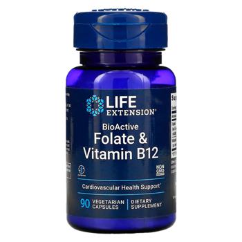 Life Extension Folate and Vitamin B12 90 capsules - buy, prices for Biotus - photo 1