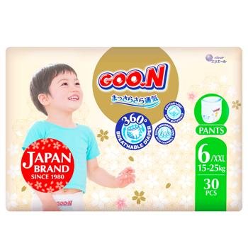 Підгузки-трусики Goo.N Premium Soft 15-25кг 2XL 30шт - купити, ціни на NOVUS - фото 8