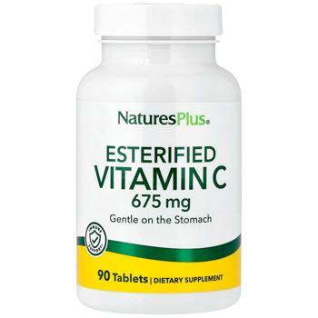 Витамин С эстерифицированный, Esterified Vitamin C, Nature's Plus, 675 мг, 90 таблеток - купити, ціни на Біотус - фото 1