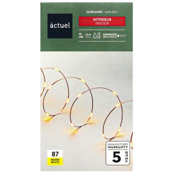Гірлянда Actuel 40LED жовта на батарейках 1,95м - купити, ціни на Auchan - фото 2
