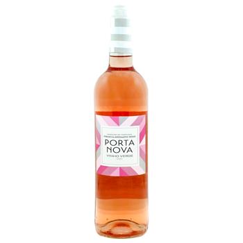 Вино Porta Nova Vinho Verde Fresh&Aromatic Rosé рожеве сухе 9% 0,75л - купити, ціни на Чудо Маркет - фото 1