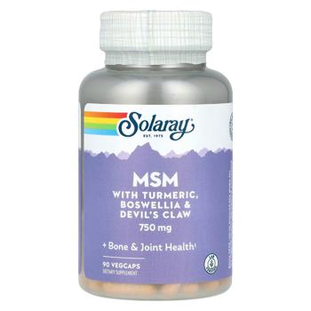 Solaray MSM Methylsulfonylmethane 750mg 90 capsules