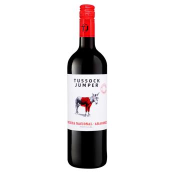 Вино Tussock Jumper Touriga Nacional-Aragonez красное сухое 13,5% 0,75л - купить, цены на NOVUS - фото 1