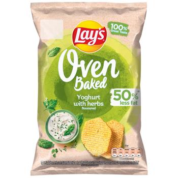 Чипси Lay's Oven Baked картопляні зі смаком йогурту з травами 110г - купити, ціни на Grono - фото 1