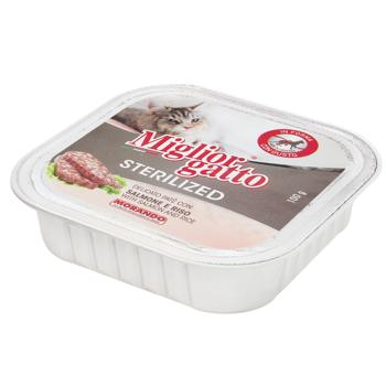 Корм влажный Miglior Gatto с лососем и рисом для стерилизованных кошек 100г - купить, цены на - фото 2