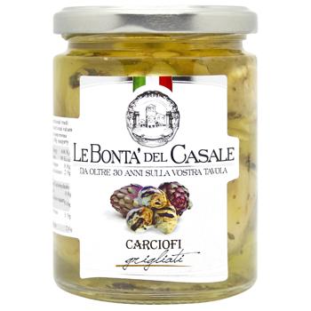 Le Bonta'del Casale Grill Artichokes in Oil 314ml - buy, prices for Epicentr FOOD - photo 1