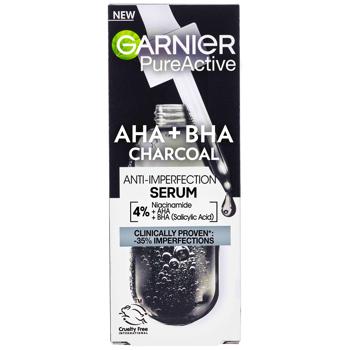 Сироватка-пілінг Garnier для обличчя з вугіллям 30мл - купити, ціни на - фото 2