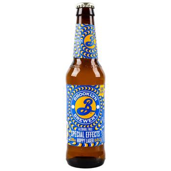 Brooklyn Special Effects Hoppy Lager Light Non-alcoholic Beer 0.33l - buy, prices for AlcoHub - photo 1