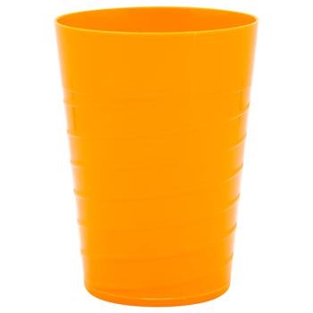 Orange Plastic Glass 0.3l