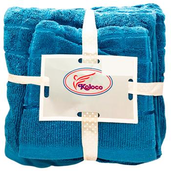 Рушників Koloco бавовна 70*140/34*74см - купити, ціни на Cупермаркет "Харків" - фото 3