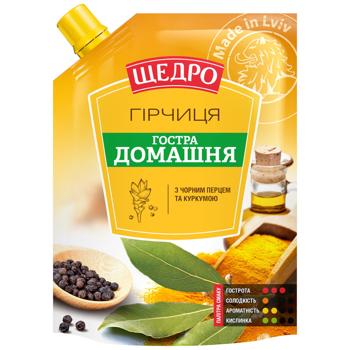 Гірчиця Щедро Гостра домашня 120г - купити, ціни на Чудо Маркет - фото 3
