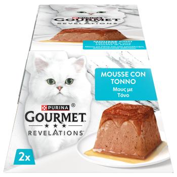 Gourmet Revelations Mousse with Tuna and Gravy Wet Food for Adult Cats 57g x 2pcs - buy, prices for COSMOS - photo 3