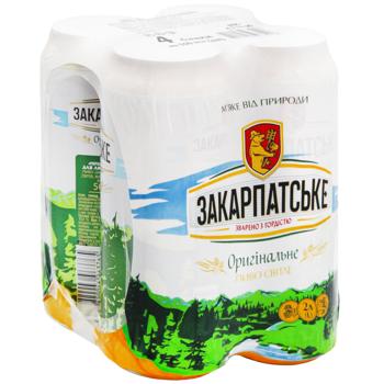 Zakarpatske Light Beer 4.1% 0.5l x 4pcs - buy, prices for ULTRAMARKET - photo 3