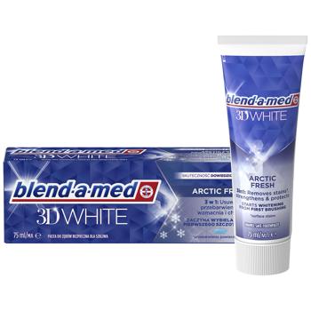 Зубна паста Blend-a-Med 3D White Арктична свіжість 75мл - купити, ціни на Чудо Маркет - фото 1
