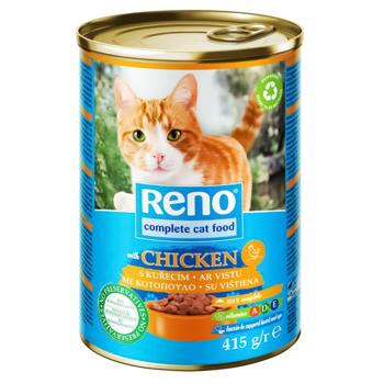 Консерва Reno для котів птиця 415г - купити, ціни на Ідеал - фото 1