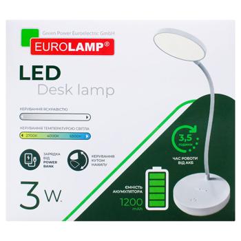 Eurolamp Dimmable LED Desk Lamp with Battery 3W White - buy, prices for EKO Market - photo 2