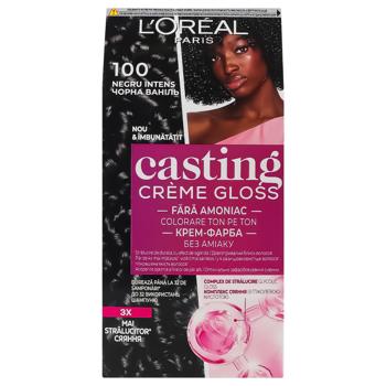 L'oreal Paris Casting Creme Gloss 100 Black Vanilla Ammonia Free Hair Dye - buy, prices for - photo 2