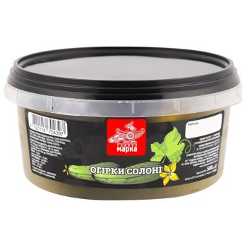 Огірки Чудова Марка солоні 500г - купити, ціни на Епіцентр FOOD - фото 1