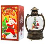 Фонарик Рождественский со снегом, светом и музыкой