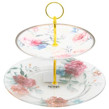 Lefard Camelia Dish is Two-Tiered 20.5cm and 26.5cm - buy, prices for MegaMarket - photo 1