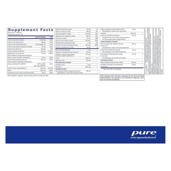 Мультивитамины и минералы для мужчин 40+ Pure Encapsulations Men's Nutrients 180 капсул - купить, цены на Biotus - фото 2