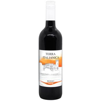 Вино Terra Italianica Rosso красное полусухое 10,5% 0,75л