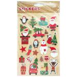 Наліпки новорічні 4 дизайна 14*25см